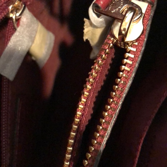 Coach Tote - Burgundy - Picture 2 of 5